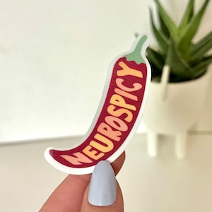 Neurospicy Waterproof Sticker, Autism Awareness, Autism Stickers, Autistic Gifts, Neurodivergent Gifts, Tumbler Decal
