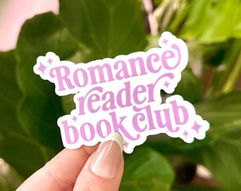 Romance Reader Book Club Sticker: Waterproof Bookish Decal