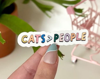 Gatti > Adesivi impermeabili per persone - Adesivi per laptop - Adesivi per bottiglie d'acqua - Adesivi per bicchieri - Adesivi per mamme di gatti, regali per gatti