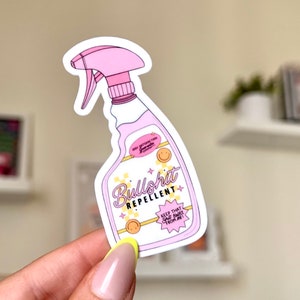 Bullish!t Repellent Waterproof Sticker, Intuition, Self Care, Self Love, Mental Health Gifts, Anxious, Cute Mental Health