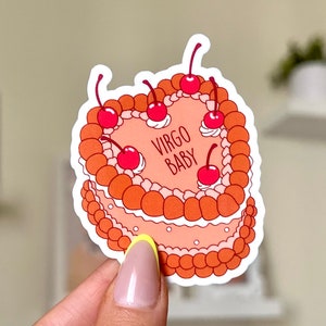 Naklejka wodoodporna Virgo Baby, Znaki zodiaku, Naklejki astrologiczne, Modne prezenty, Popularne naklejki, Prezenty zodiakalne, Naklejka na butelkę z wodą