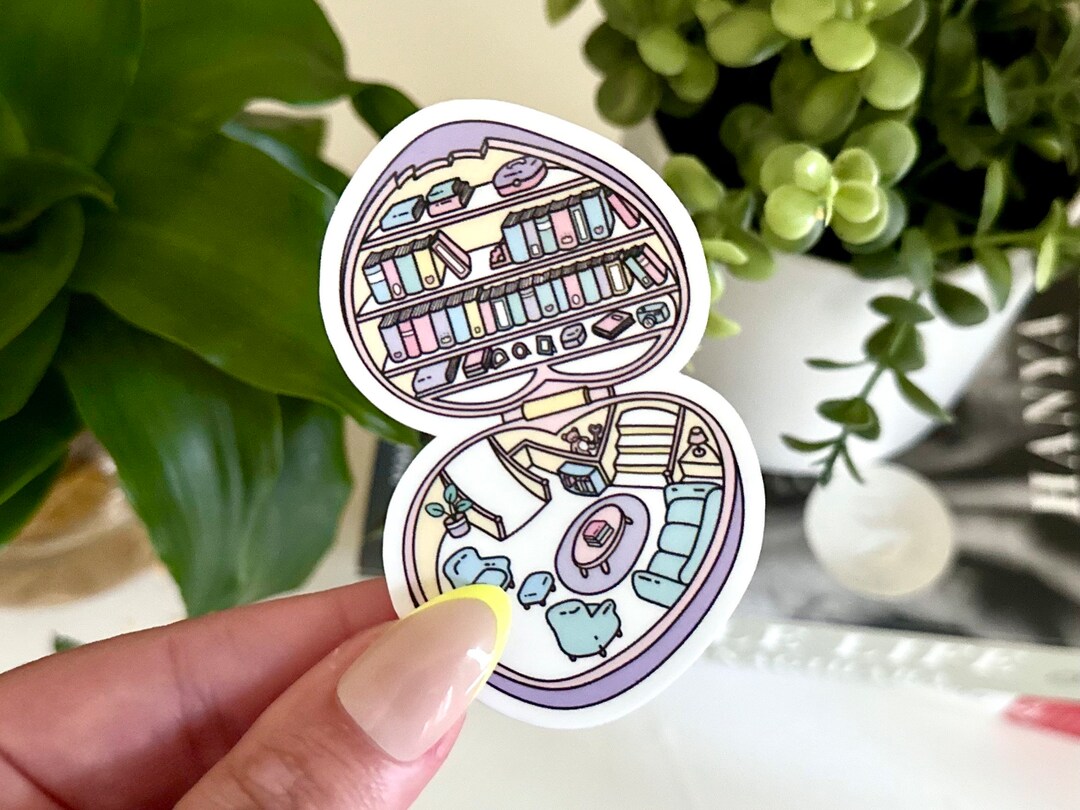 Pocket Library Waterproof Sticker: Book Lover Gift - Etsy