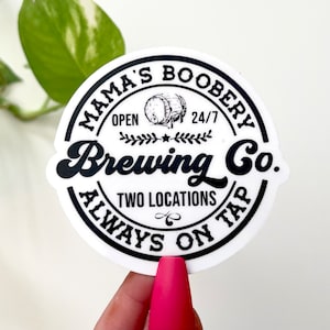 Mamas Boobery Waterproof Sticker, Breastfeeding Sticker, Breastfeeding gifts, Gifts for Mom, Mothers Day Gift, Waterbottle Sticker