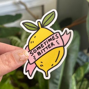 Sometimes Bitter Sticker: Hand-Drawn Waterproof Art