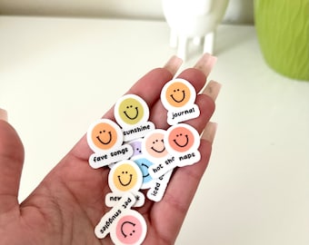 Happy Little Things Waterproof Sticker, Smile Stickers, Sticker Packs, Happy Gifts, Cute Stickers, Cozy Stickers, Cody Gifts