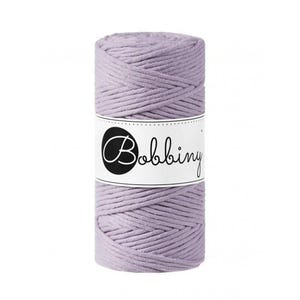 Lavender 3mm Premium Macrame cord, 108 yards (100 meters) - Single strand macrame string, cotton cord, twisted macrame cord- Bobbiny