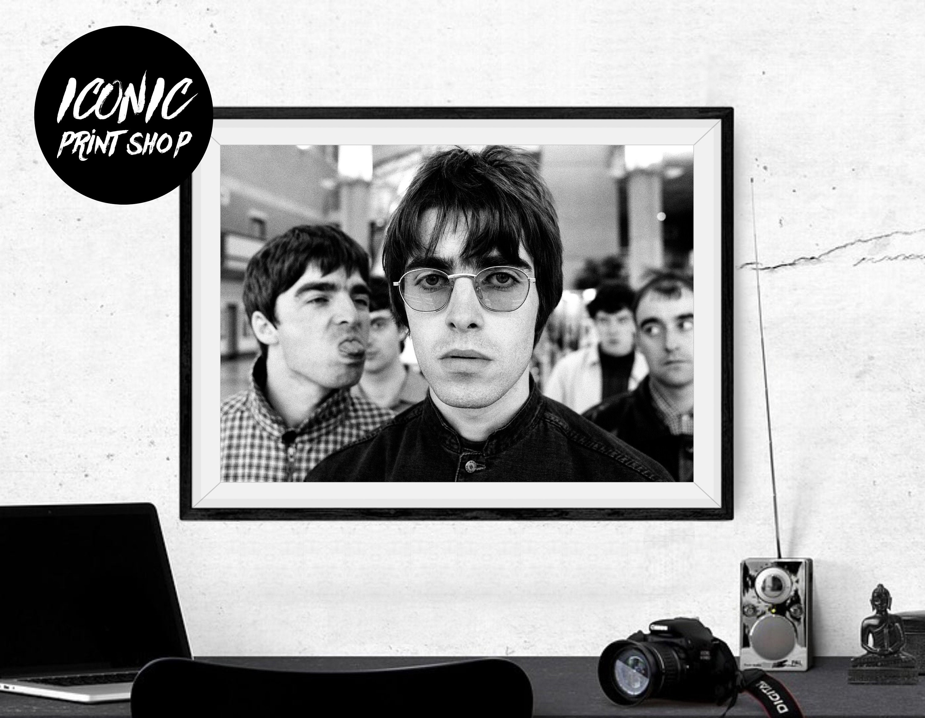 Oasis Print Poster Black & White Poster Celebrity Poster Etsy