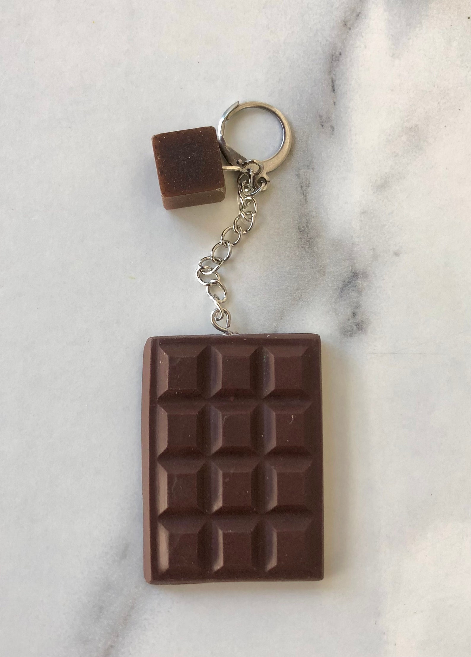 Key to my heart Chocolate bar KEYCHAIN handmade polymer Etsy