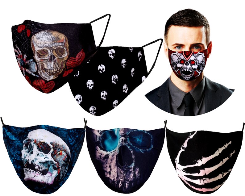 Cotton Cloth Mask for adultHalloween Reusable Face Mask with Etsy