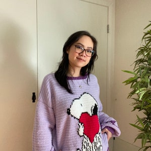 CROCHET PATTERN: Vday Snoop jumper image 5