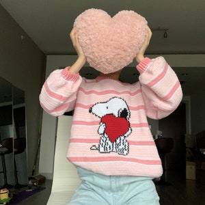 CROCHET PATTERN: Vday Snoop jumper image 8