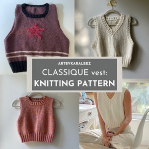 KNITTING PATTERN: CLASSIQUE vest