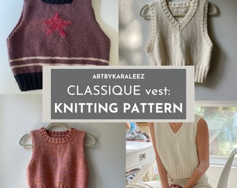 KNITTING PATTERN: CLASSIQUE vest