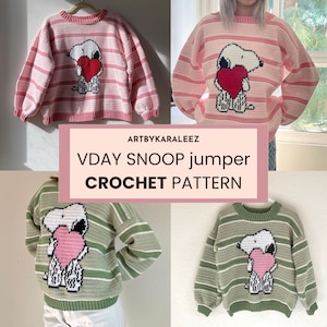 CROCHET PATTERN: Vday Snoop jumper