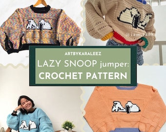 CROCHET PATTERN: Lazy Snoop jumper