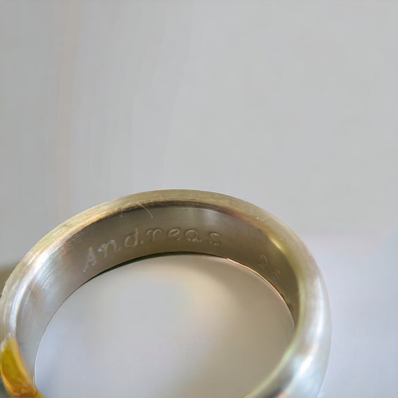 Contemporary Platinum Wedding Band - image 6