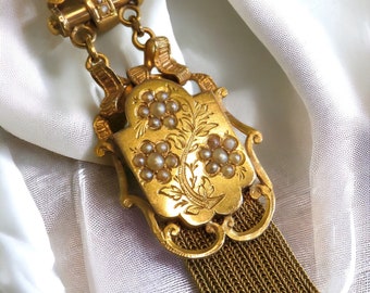 Antique 18K Gold French Tassel Pendant