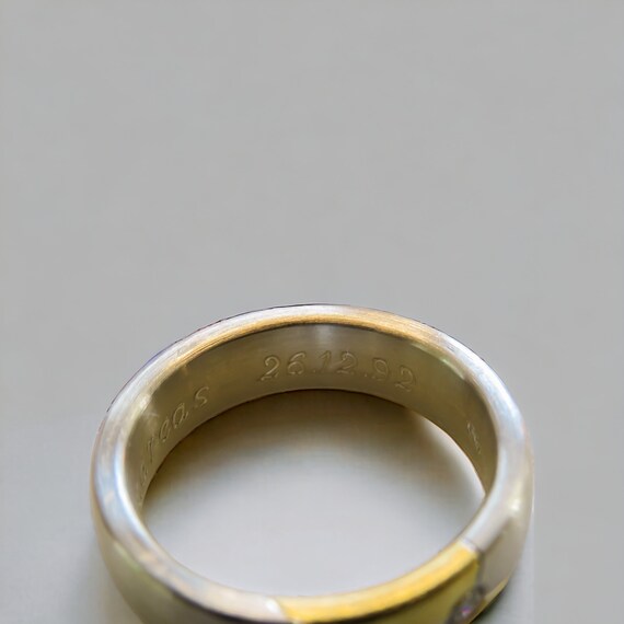 Contemporary Platinum Wedding Band - image 5