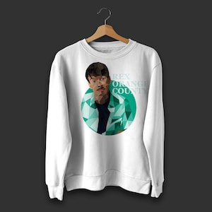 Rex Orange County Design Crewneck / Unisex White Street Wear Crew Neck / Ästhetisches Kunstwerk