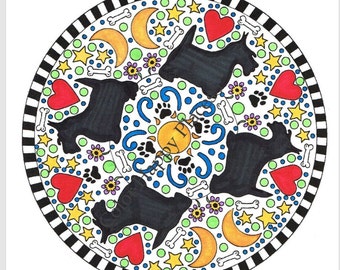 Página para colorear de Scotties Página para colorear en línea o para imprimir Página para colorear para adultos Página para colorear para personas mayores Página para colorear para niños Página para colorear para adolescentes