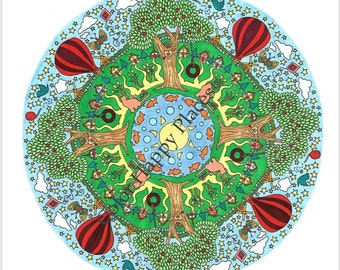 Un hermoso día en el vecindario Páginas para colorear imprimibles para adultos Páginas para colorear para niños Páginas para colorear para que las personas mayores se relajen