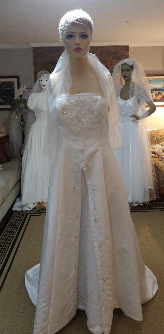 CLOSEOUT! 1980s Vintage Bridal Gown Sizes 12, 16, 