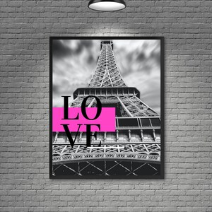 Arte de la Torre Eiffel / Arte mural de la Torre Eiffel / Impresión digital París / Impresión de la Torre Eiffel / Decoración del hogar Torre Eiffel / Arte mural para los amantes de los viajes