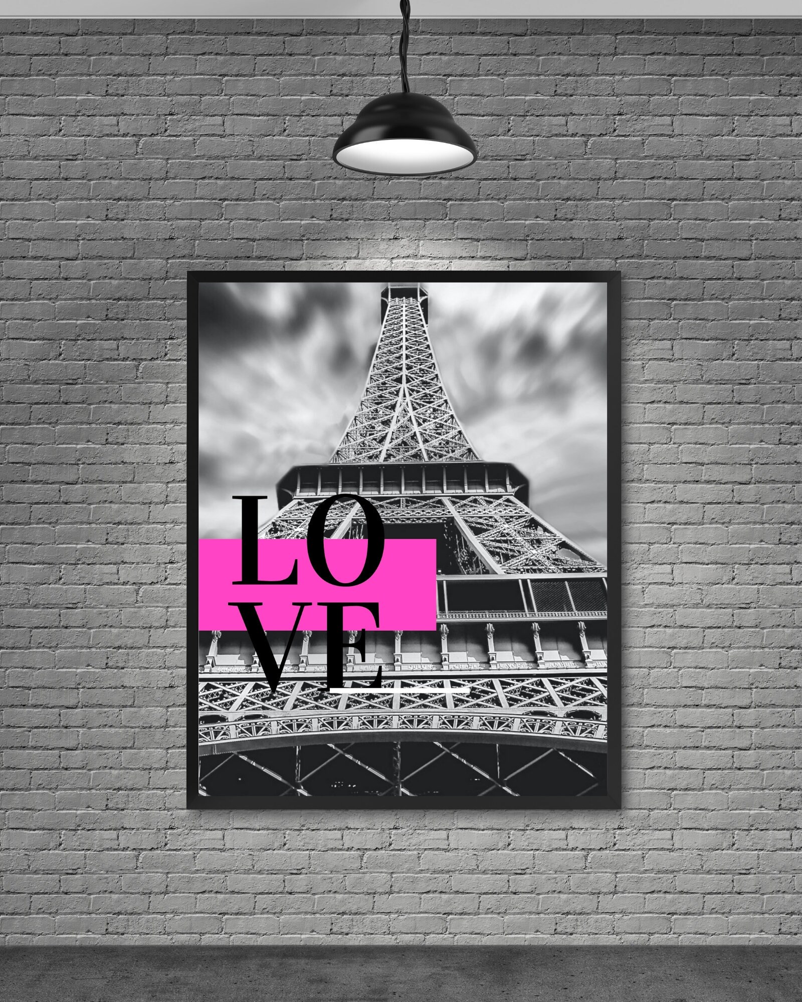 Eiffel Tower Art Eiffel Tower Wall Art Digital Print Paris Eiffel Tower