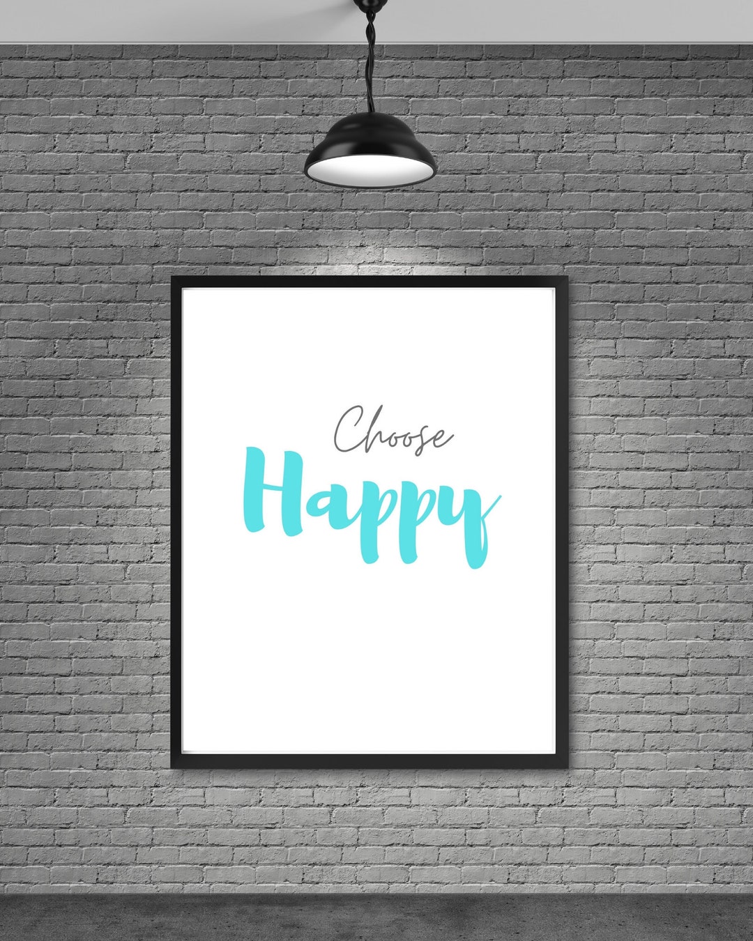 Choose Happy Print | Inspirational Quote Wall Art (digital Download) - Etsy