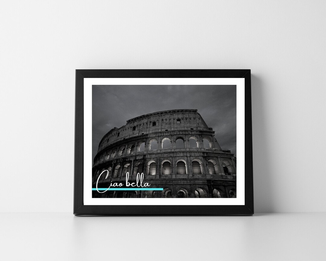 Wall Art Roma / Stampa Digitale Roma / Colosseo Arte Murale / Stampa