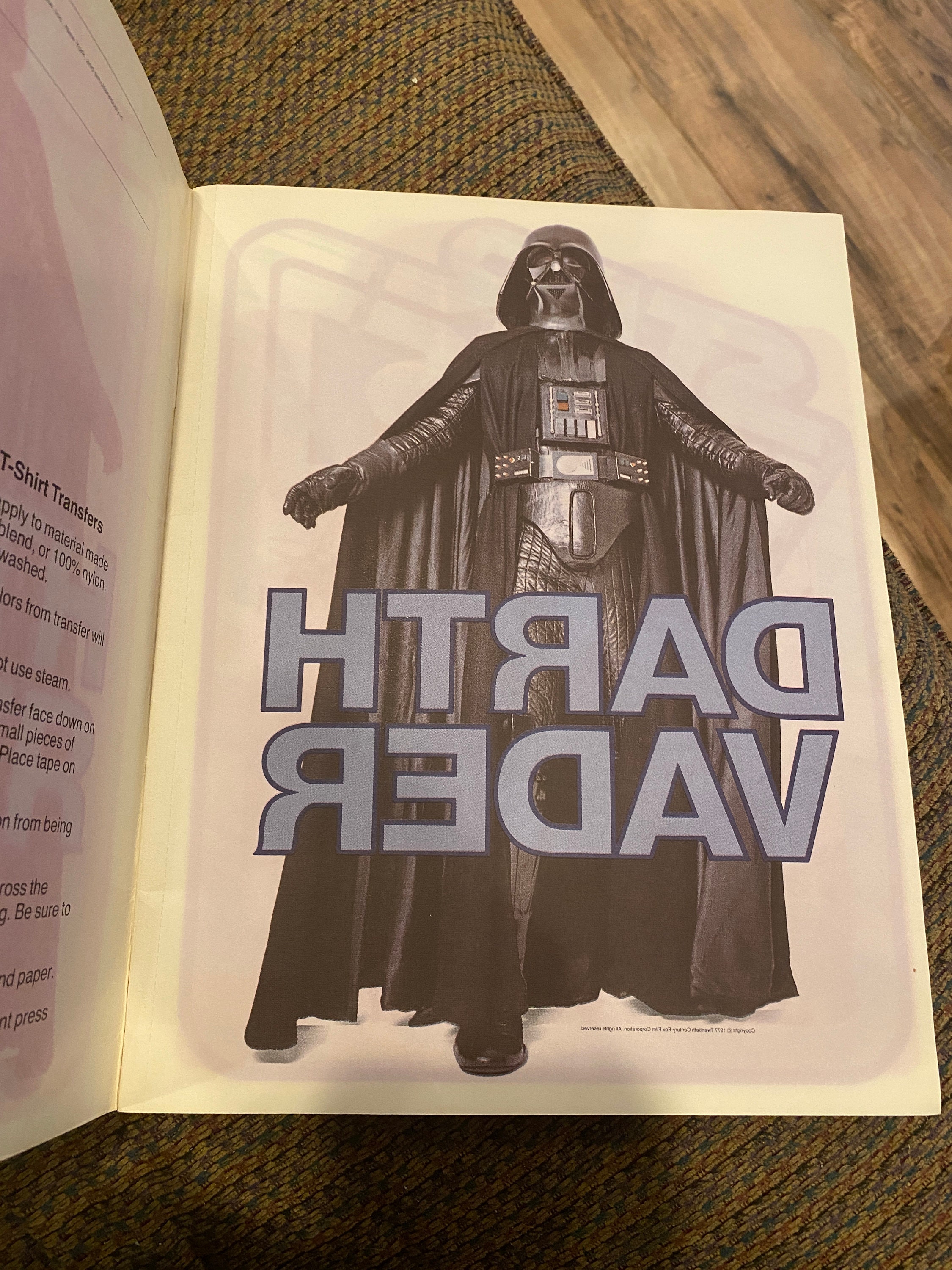 Original 1977 Star Wars Ironon Transfer Book pristine Etsy