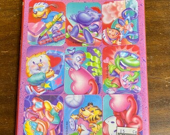 Vintage Valentine Animal Sticker Packs by Cleo 36 STICKERS PER PACK! Love Cute Skater Theme Valentines Day
