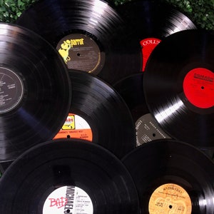 Vintage Vinyl Records 12” Inch For Decorating or Crafting LP Wall Art Rock & Roll Music Home Decor, Craft Supplies Vinyl, Record For Crafts