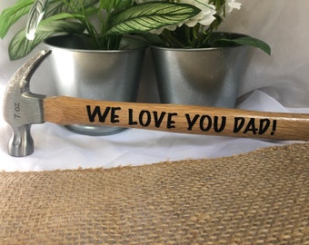 Personalized Vinyl Hammer/Gift/Custom Hammer/ For Dad/ For Grandpa/ Father's Day/ Birthday Gift