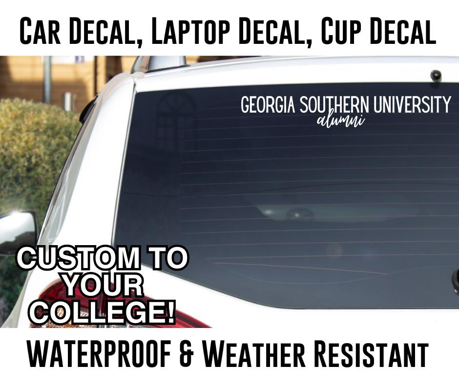 Texas State '6' Decal Sticker – EZSTIK – Perfect For Car, Truck, College Football Fans!