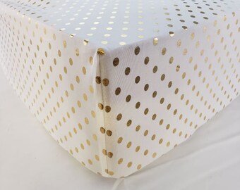 metallic gold crib sheets