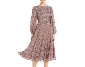 Womens Fame and Partners Ivy Floral Pleated Midi Dress