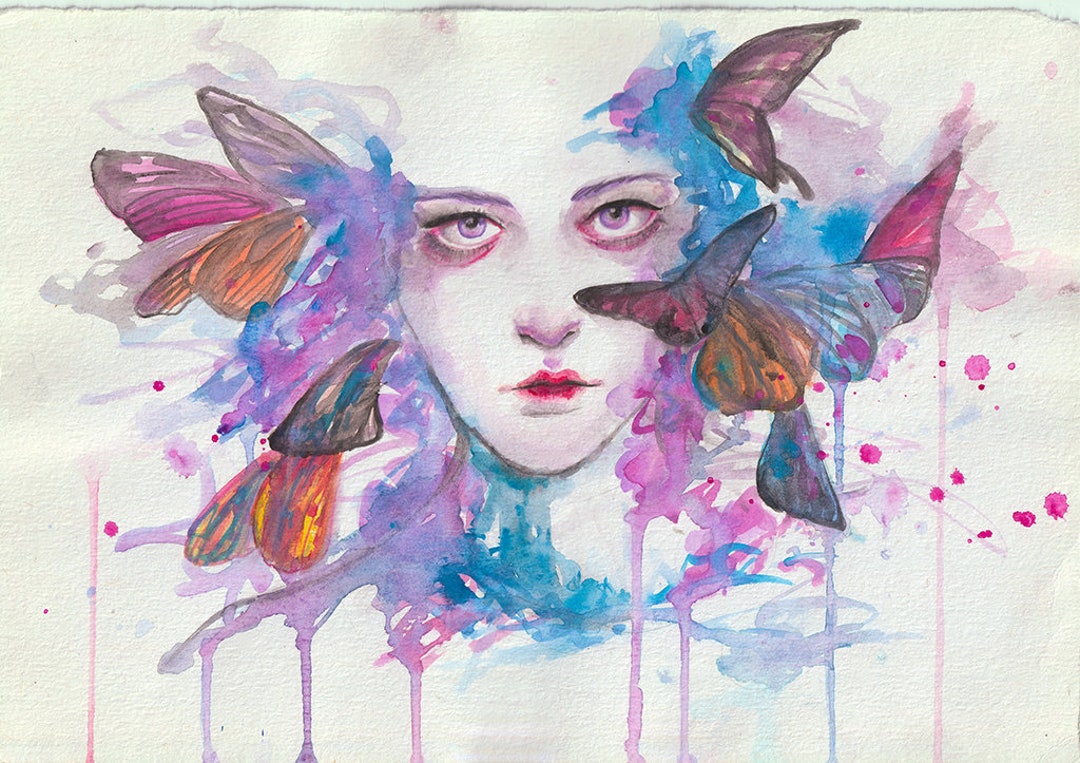 Original Watercolor Painting on Paper Butterflies - Etsy Canada