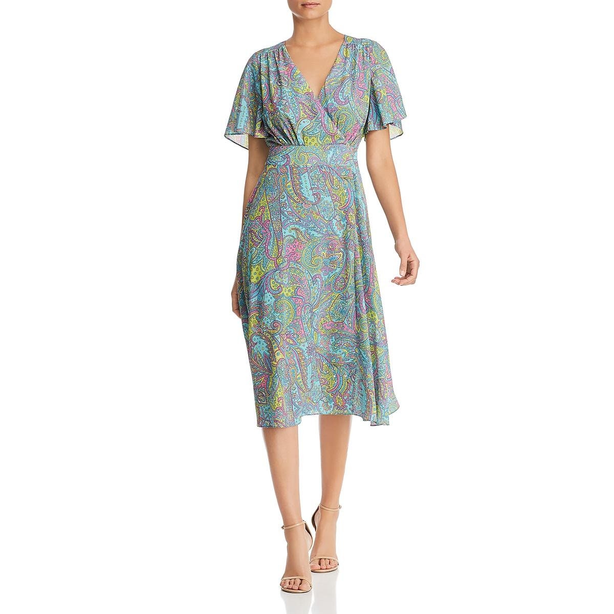 womens midi wrap dress