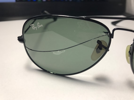 Vintage Y2k 90s Ray Ban Aviator Sunglasses Glasse… - image 2