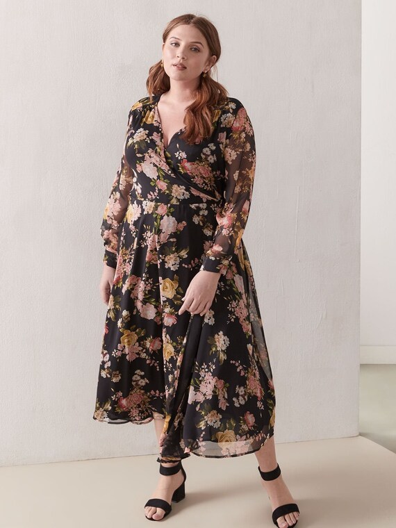 Vince camuto wrap hot sale dress