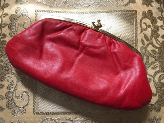 Red Monogram Canvas Cosmetic Bag/Clutch – Vintage Couture
