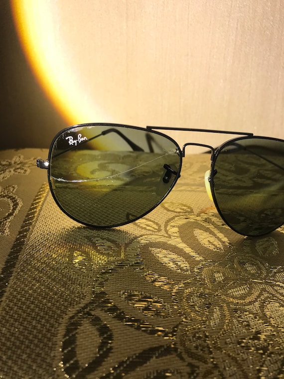 Vintage Y2k 90s Ray Ban Aviator Sunglasses Glasse… - image 6