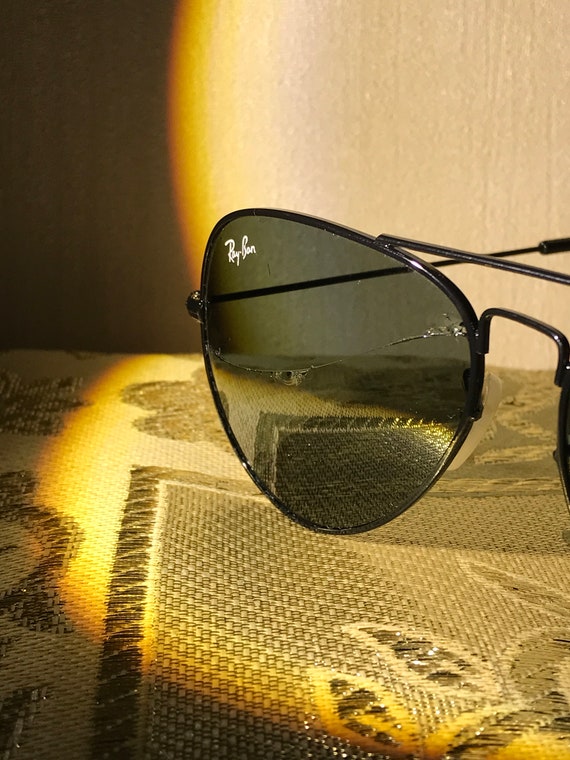 Vintage Y2k 90s Ray Ban Aviator Sunglasses Glasse… - image 9