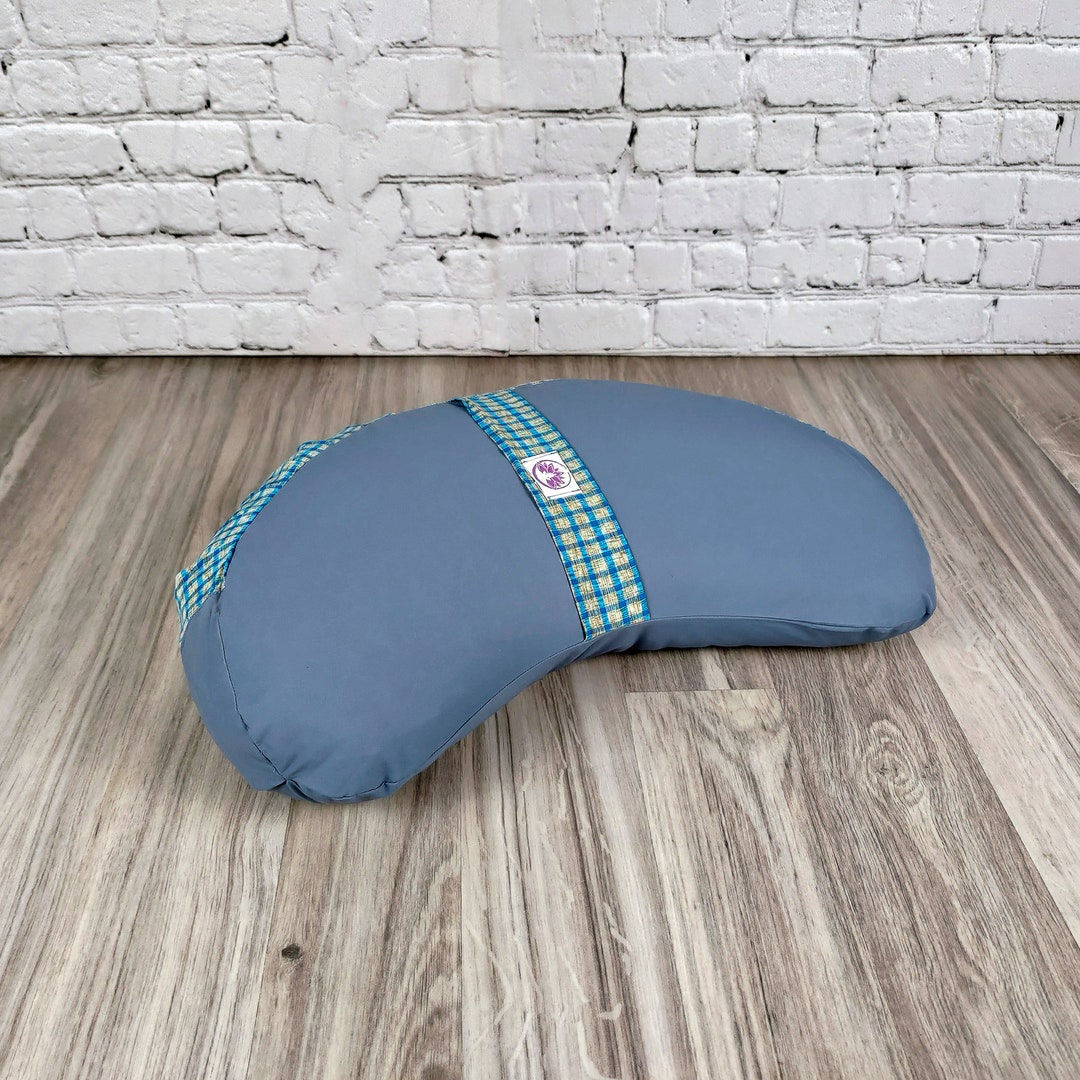 Halfmoon Meditation Zafu Cushion Made From Natural Recycled Cotton Etsy