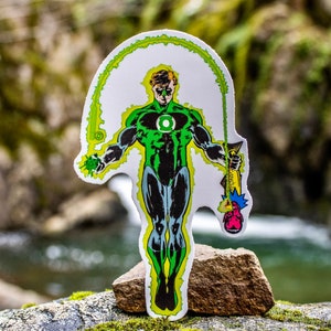 Green Angler Fly Fishing 4”&5" Die-Cut Vinyl Sticker