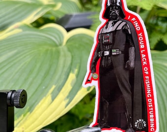 4" I Find Your Lack of Fishing Disturbing Fly Fishing Die-Cut Vinyl Sticker