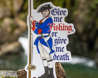 Patriot Fly Fishing 3” and 5” Die-Cut Vinyl Sticker