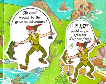 Peter Pan To Catch Would be the Greatest Adventure Vinyl Die-Cut 4" Sticker