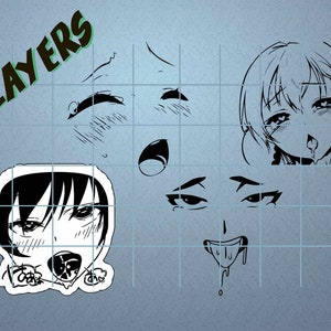 Bundle Ahegao, Ahegao layers, Ahegao face, Ahegao, Ahegao svg, Waifu, Waifu svg, neko ahegao, neko, Ahegao face, Ahegao face svg